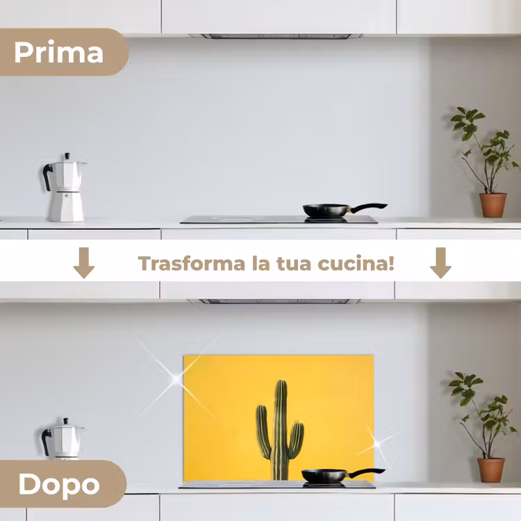 Paraschizzi cucina - Cactus - Verde - Minimalista — 7