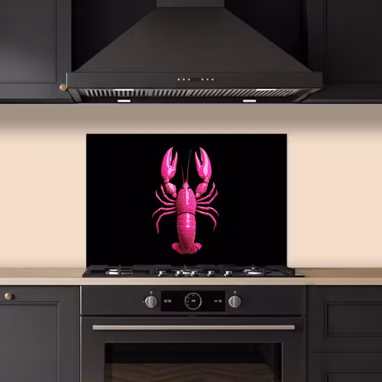 Paraschizzi cucina - Cancro - Rosa acceso - Puntini - Accattivante — 5