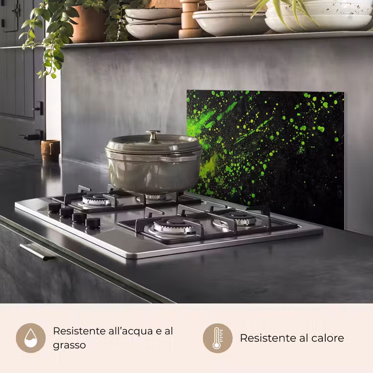 Paraschizzi cucina - Gioco - Splash - Verde - Caotico - Verde — 2