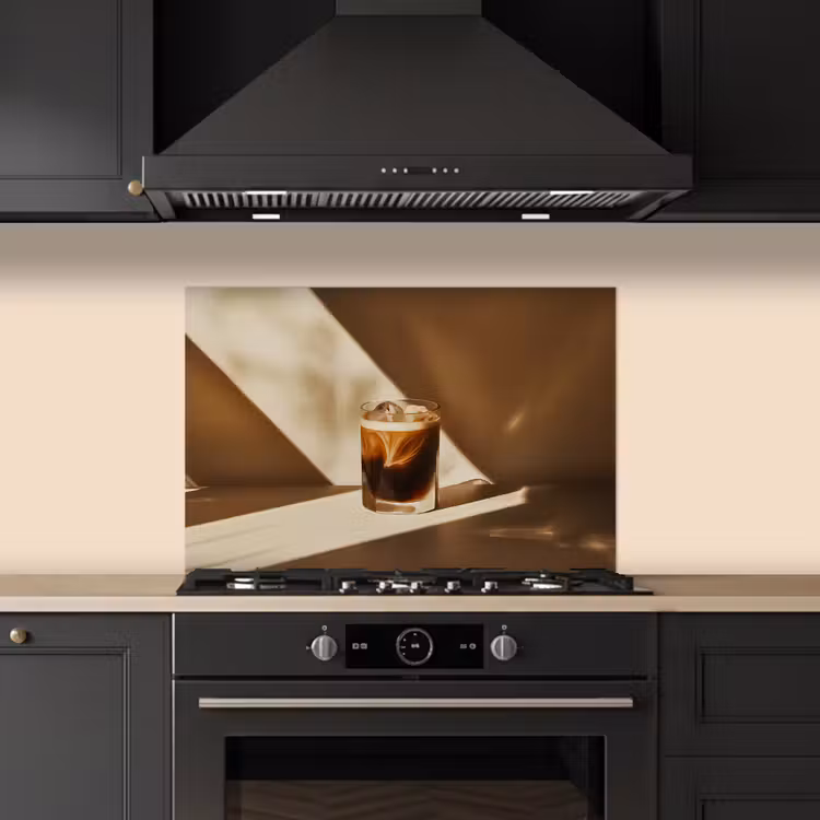 Paraschizzi cucina - Bicchiere - Caffè freddo - Ombra - Marrone — 5