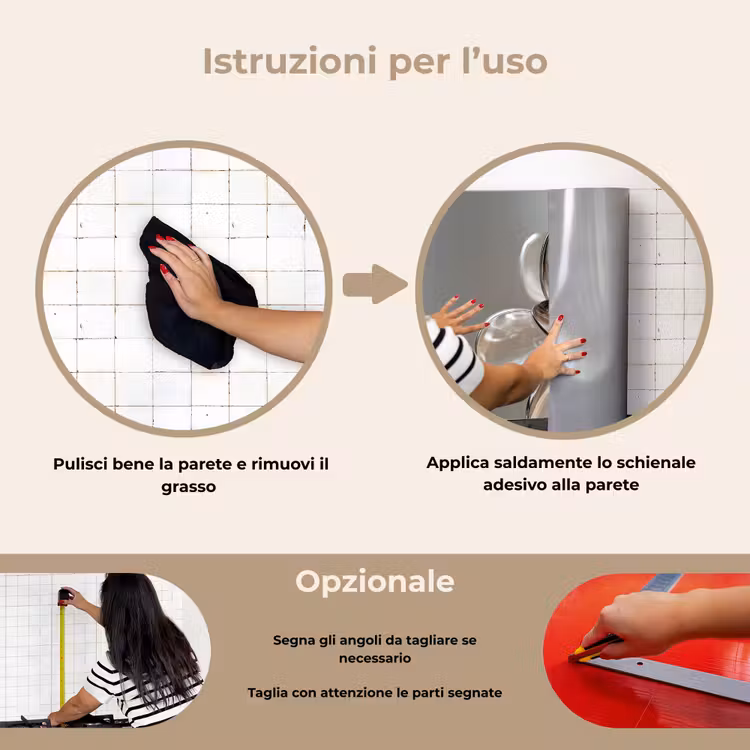 Paraschizzi cucina - Fiore - Occhiali - Traslucido — 6