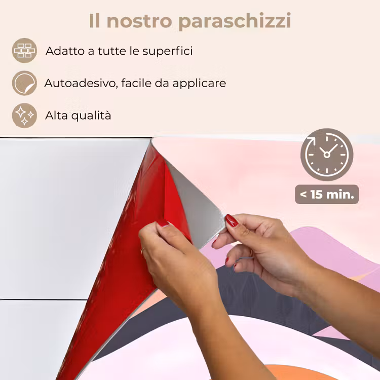 Paraschizzi cucina - Astratto - Colline - Alberi - Verde — 4
