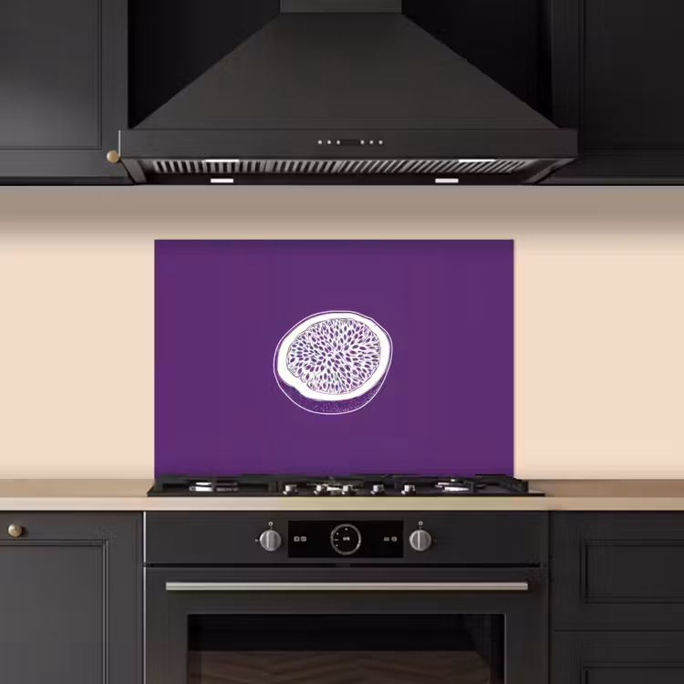 Paraschizzi cucina - Frutto della passione - Semi - Viola - Minimalista — 5