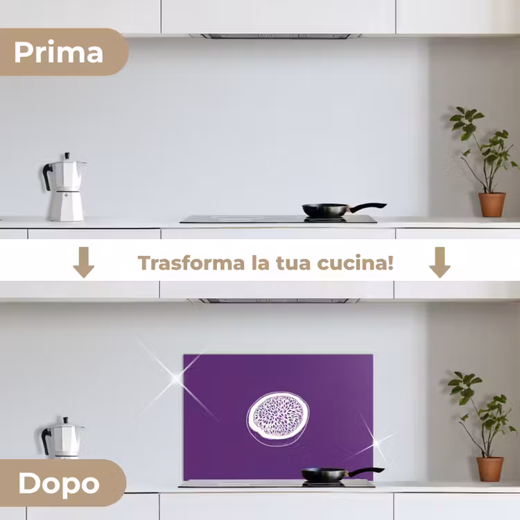 Paraschizzi cucina - Frutto della passione - Semi - Viola - Minimalista — 7