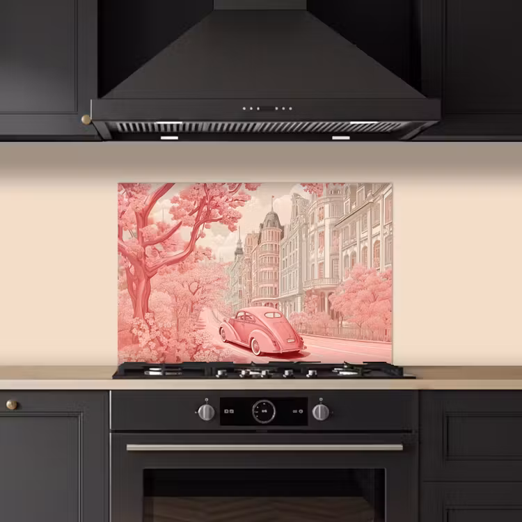 Paraschizzi cucina - Città - Auto - Rosa — 5