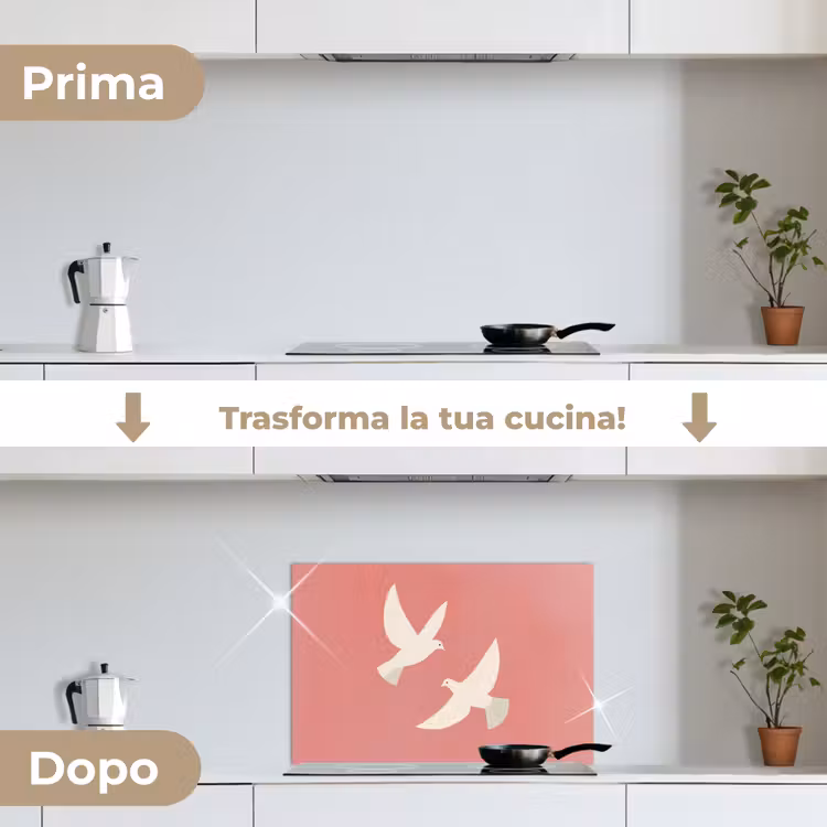 Paraschizzi cucina - Colombe - Bianche - Ornamentali — 7