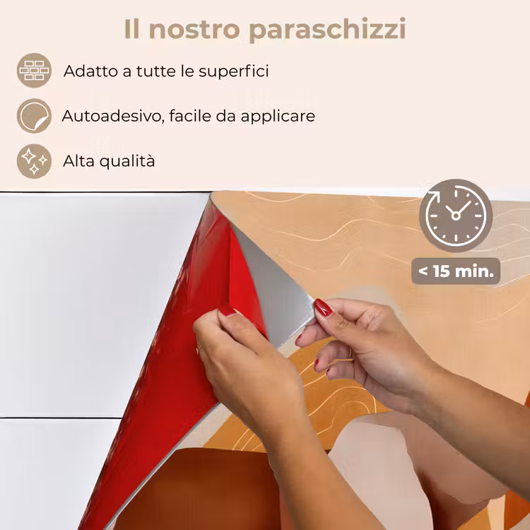 Paraschizzi cucina - Elefanti - Arancione - Astratto — 4