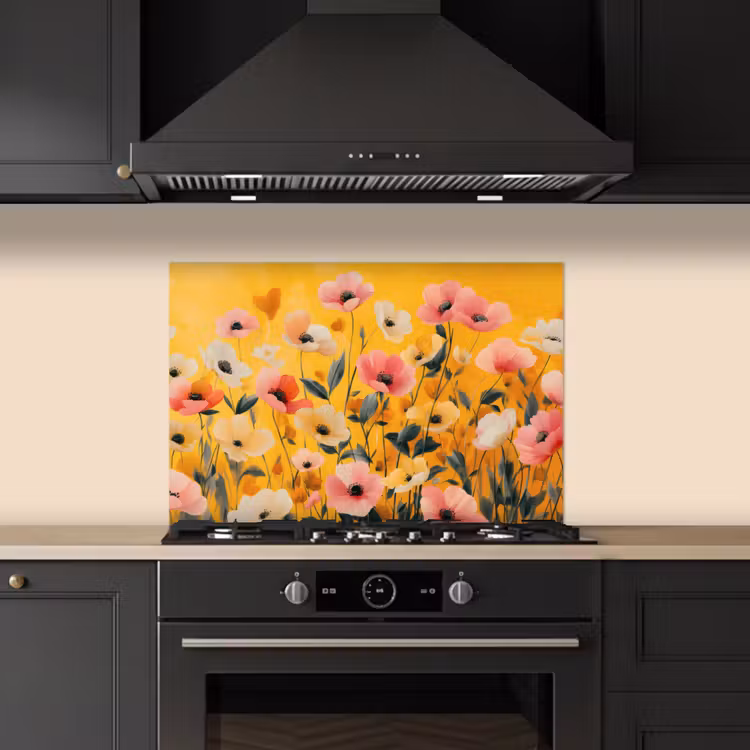 Paraschizzi cucina - Fiori - Campo - Giallo — 5