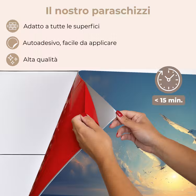 Paraschizzi cucina - Gabbiani - Mare - Nuvole - Blu — 4