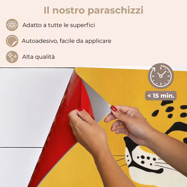 Paraschizzi cucina - Ghepardo - Illustrazione - Giallo — 4
