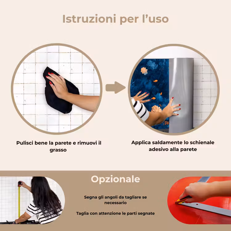 Paraschizzi cucina - Barriera corallina - Pesce - Oceano - Blu — 6