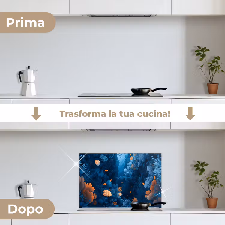 Paraschizzi cucina - Barriera corallina - Pesce - Oceano - Blu — 7