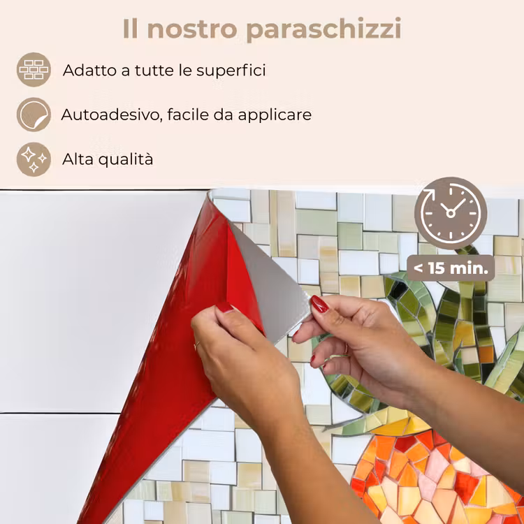 Paraschizzi cucina - Fragola - Rosso - Mosaico - Frutta — 4