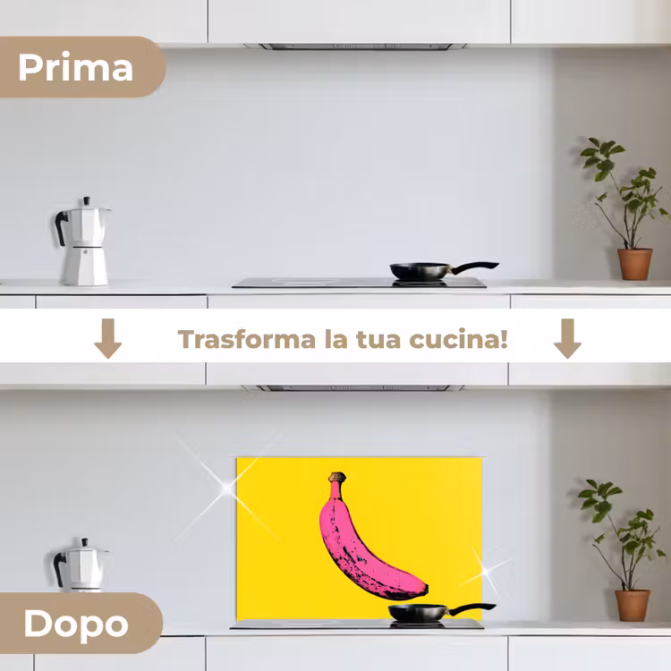 Paraschizzi cucina - Banana - Grafica - Giallo — 7