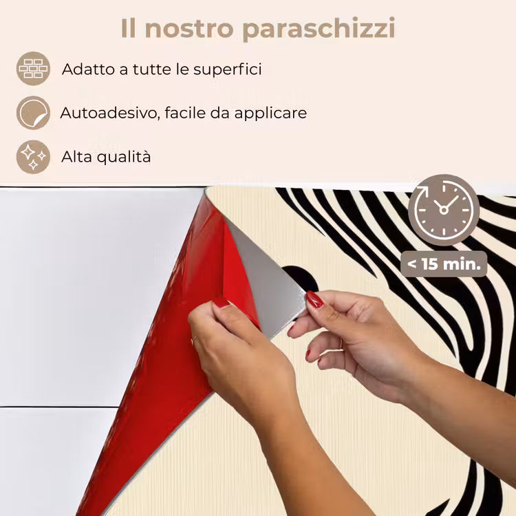 Paraschizzi cucina - Beige - Linee - Ondulate - Astratte — 4