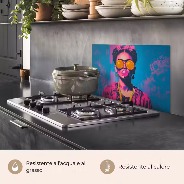 Paraschizzi cucina - Donna - Gomma da masticare - Occhiali da sole - Arancione — 2