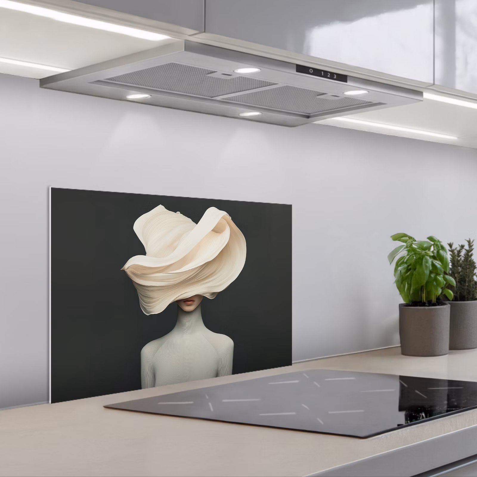 Paraschizzi cucina - Donna - Beige - cappello — 1