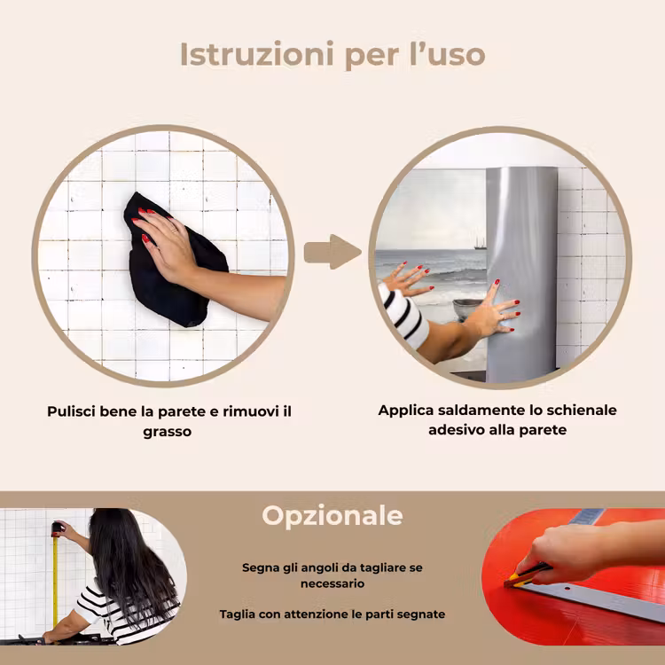 Paraschizzi cucina - Barca a remi - Mare - Orizzonte — 6