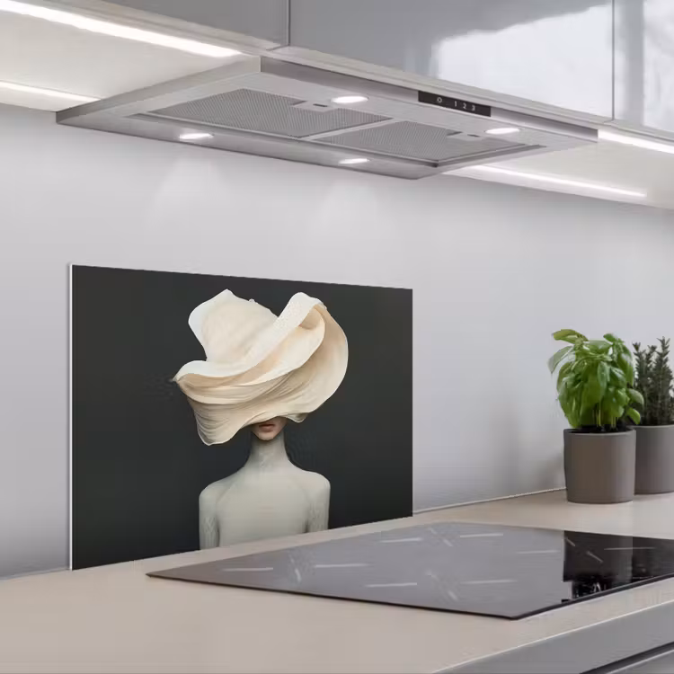 Paraschizzi cucina - Donna - Beige - cappello — 1