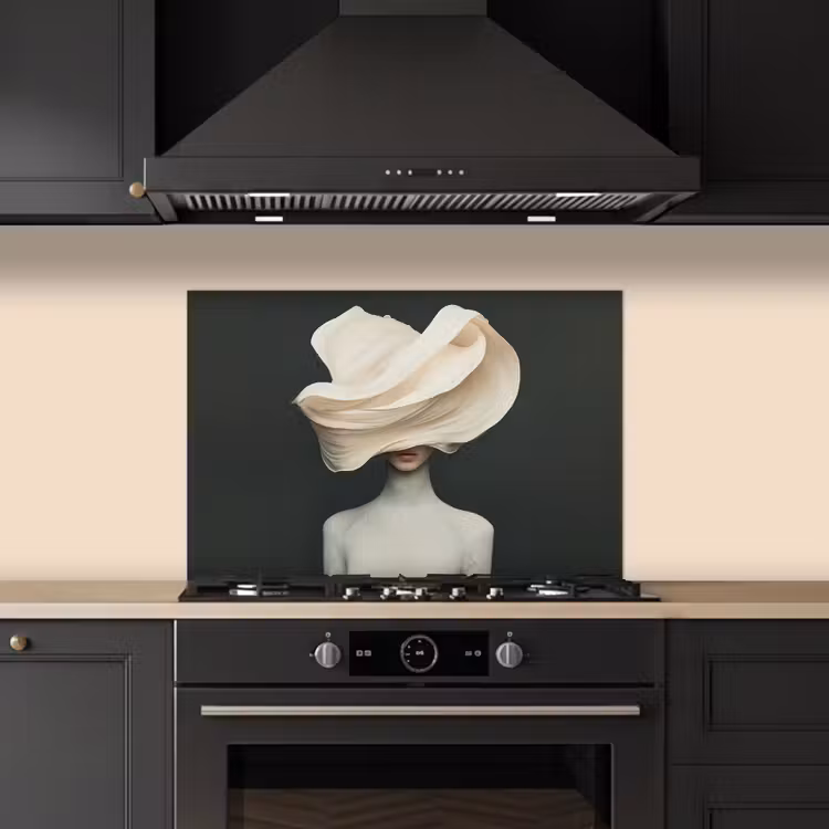 Paraschizzi cucina - Donna - Beige - cappello — 5