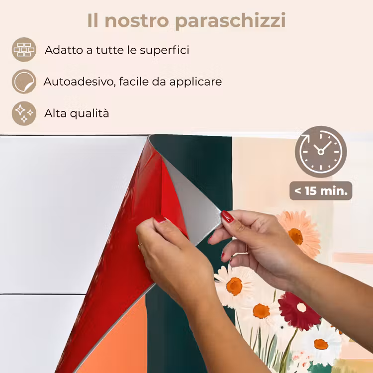 Paraschizzi cucina - Fiori - Caffè - Finestra — 4