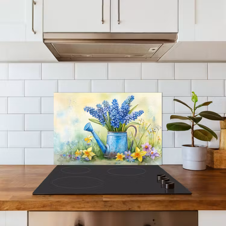 Paraschizzi cucina - Annaffiatoio - Lavanda - Fiori — 3