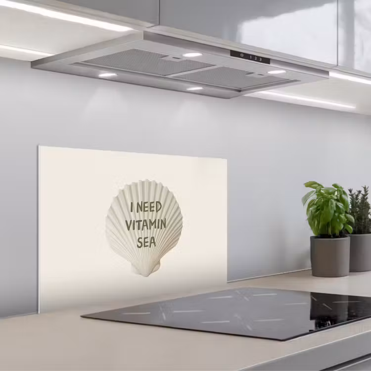Paraschizzi cucina - Conchiglia - Preventivo - Verde — 1