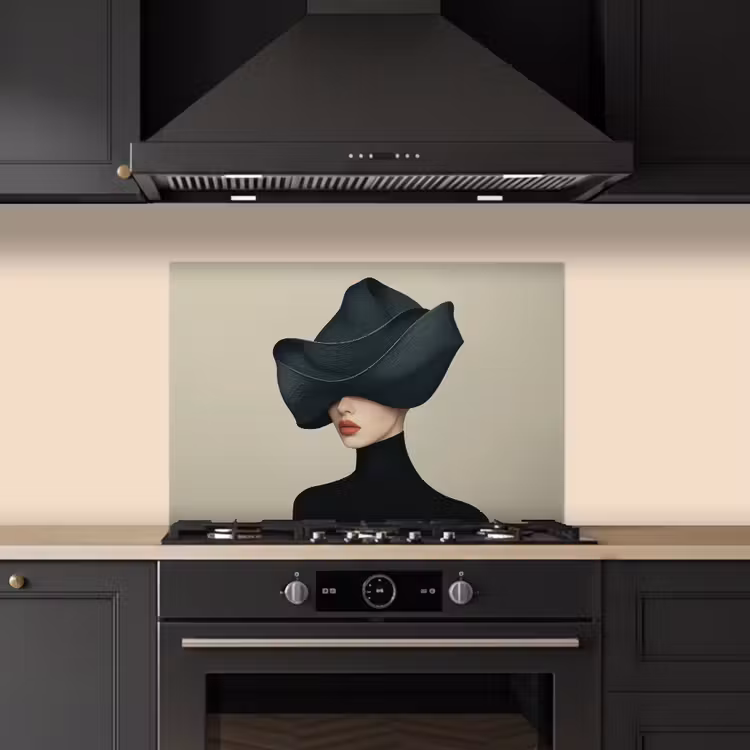 Paraschizzi cucina - Donna - Verde - Cappello — 5