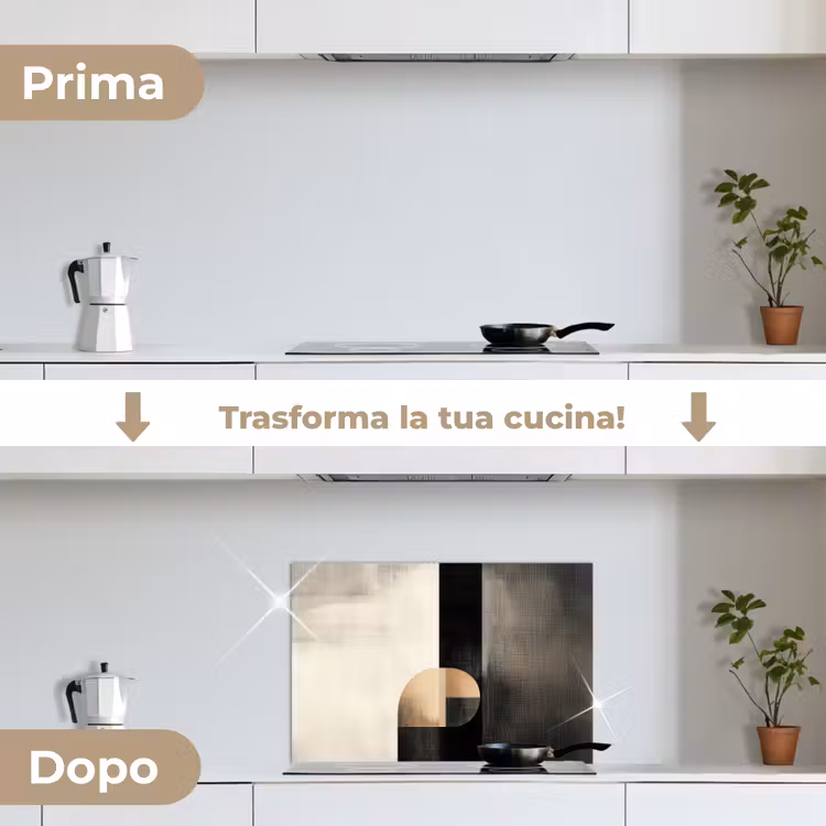 Paraschizzi cucina - Forme - Moderno - Nero — 7