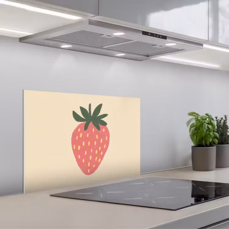 Paraschizzi cucina - Fragola - Minimalista - Rosso - Frutta — 1