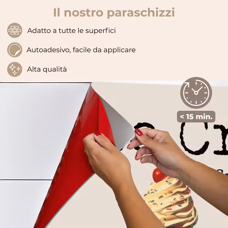 Paraschizzi cucina - Gelato - Gelato soft - Colorato - Ciliegia — 4