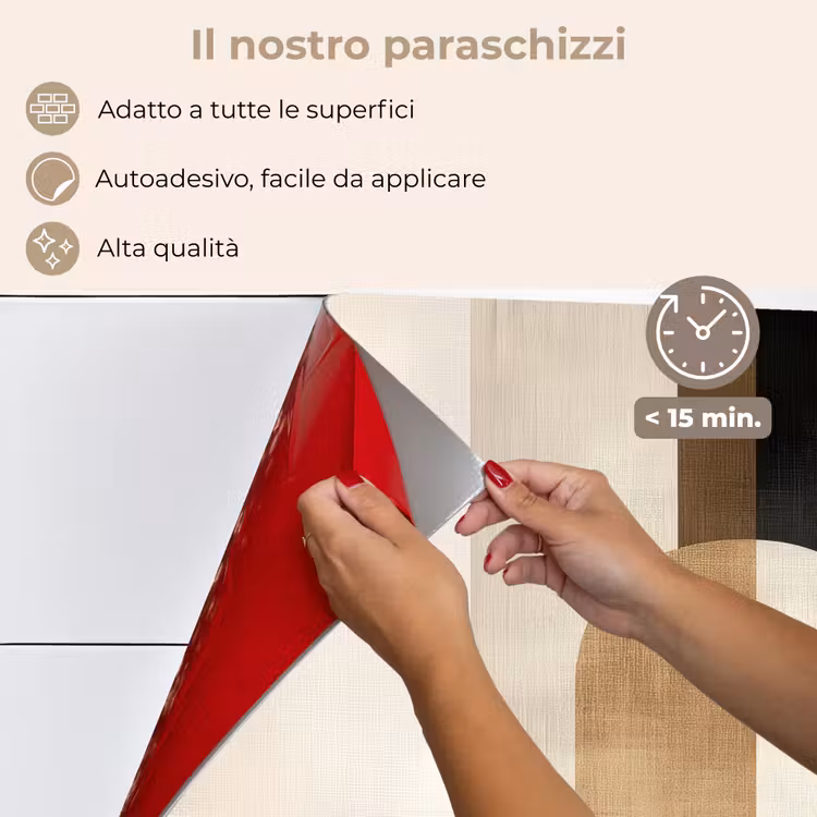 Paraschizzi cucina - Geometrico - Forme - Bianco — 4