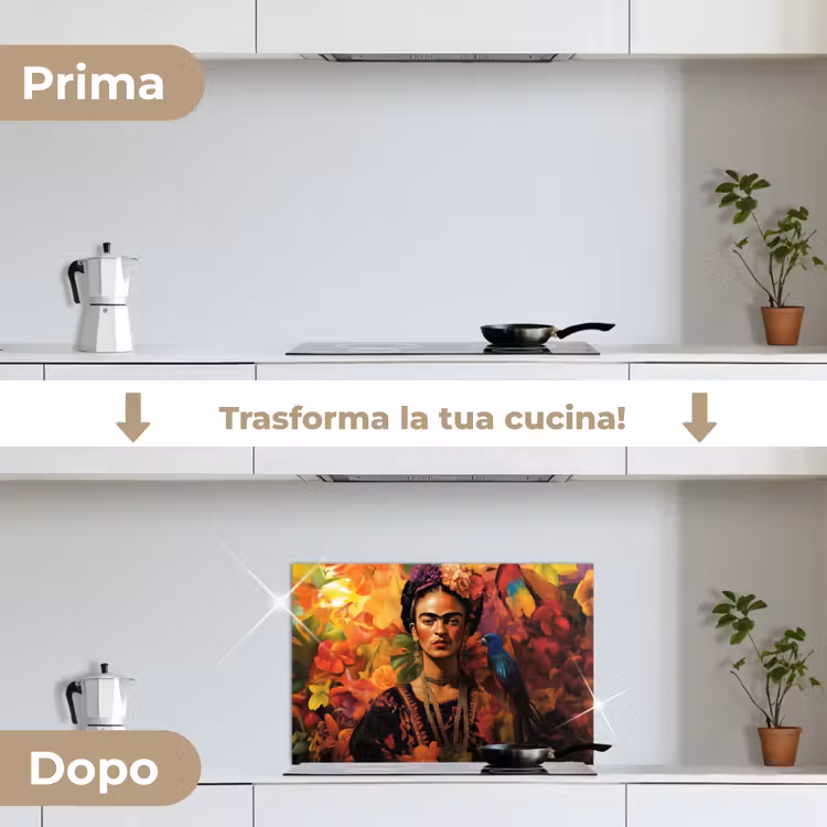 Paraschizzi cucina - Donna - Fiori - Pappagallo - Pittoresco — 7