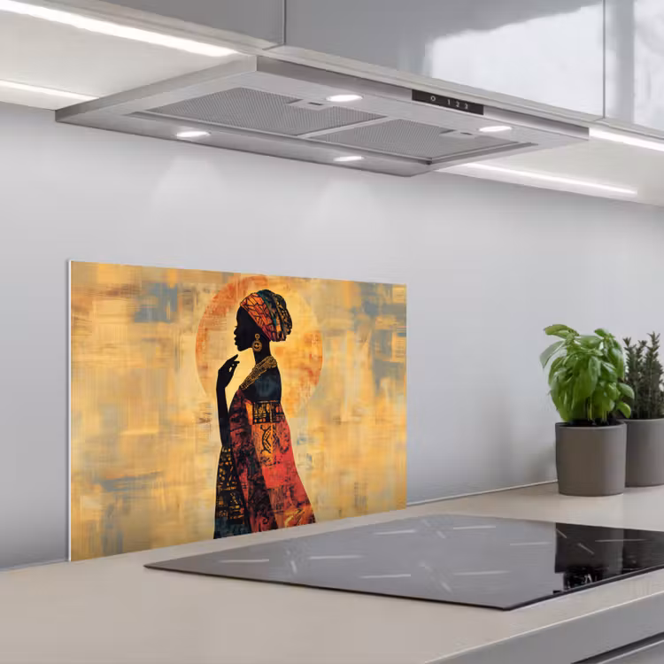 Paraschizzi cucina - Donna - Silhouette - Modelli - Ornato — 1
