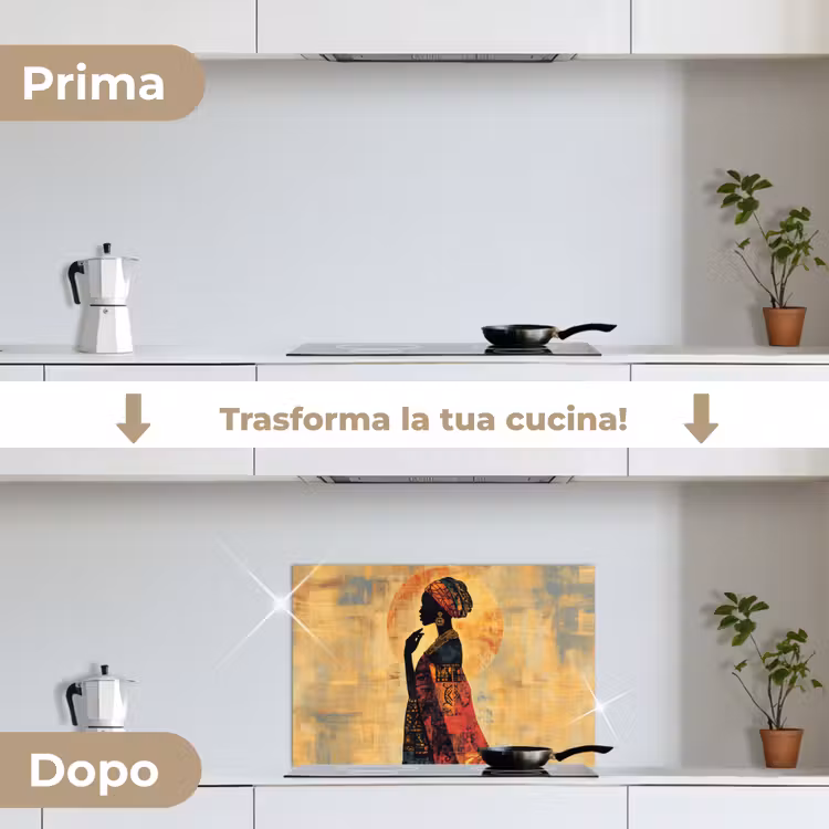 Paraschizzi cucina - Donna - Silhouette - Modelli - Ornato — 7
