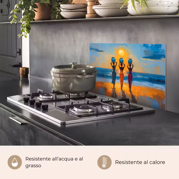 Paraschizzi cucina - Donne - Spiaggia - Tramonto — 2