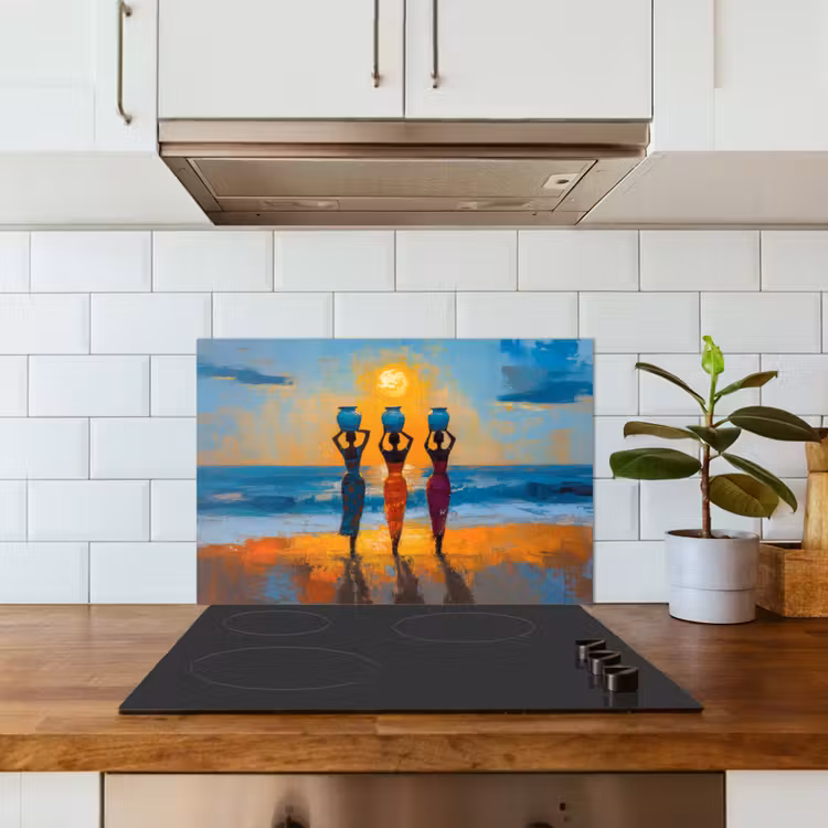Paraschizzi cucina - Donne - Spiaggia - Tramonto — 3