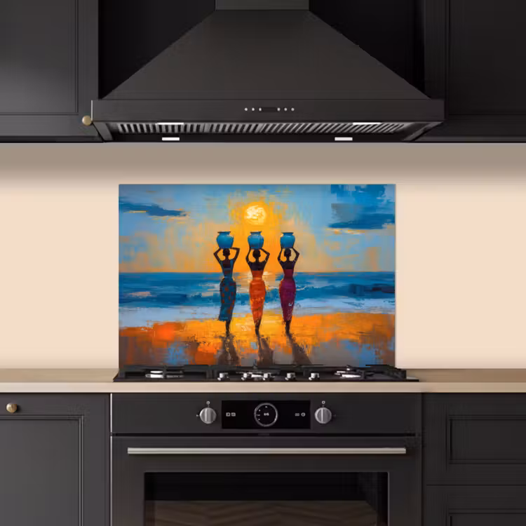 Paraschizzi cucina - Donne - Spiaggia - Tramonto — 5