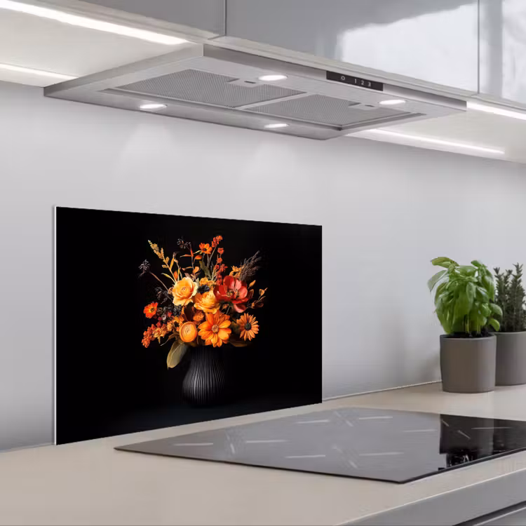 Paraschizzi cucina - Autunno - Bouquet - Arancione — 1