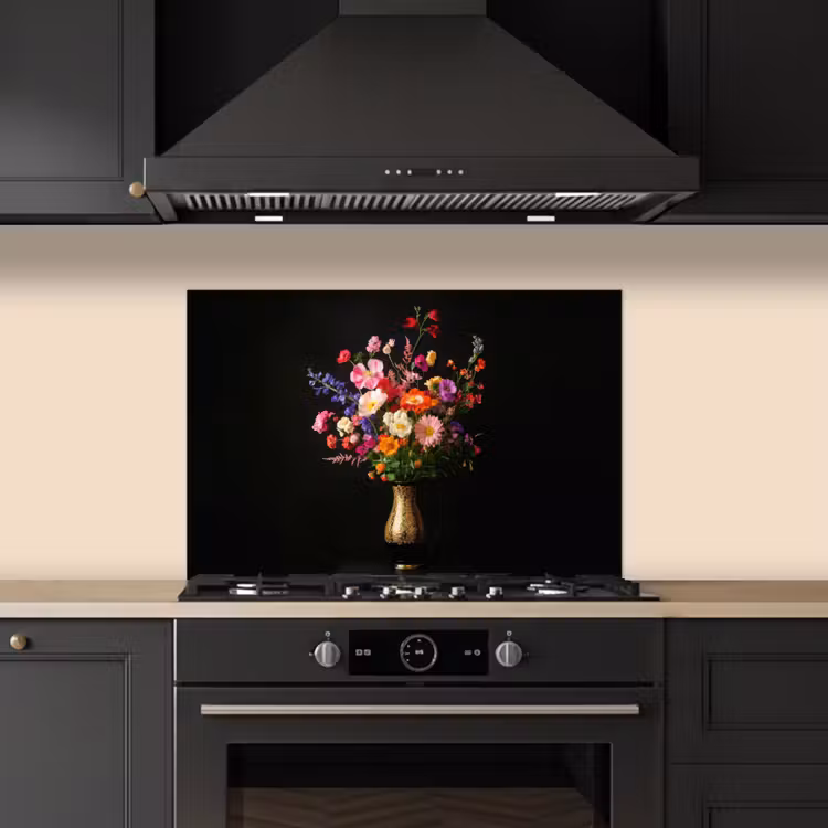 Paraschizzi cucina - Colorato - Bouquet - Vaso - Oro — 5