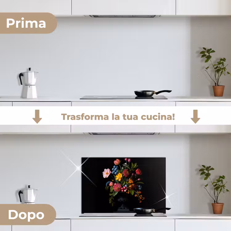 Paraschizzi cucina - Fiori - Allegro - Vaso — 7
