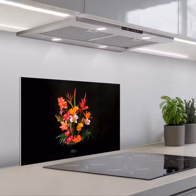 Paraschizzi cucina - Bouquet - Fiori - Esotici — 1