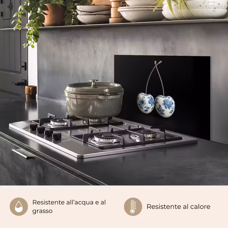 Paraschizzi cucina - Ciliegie - Blu Delft - Frutta — 2