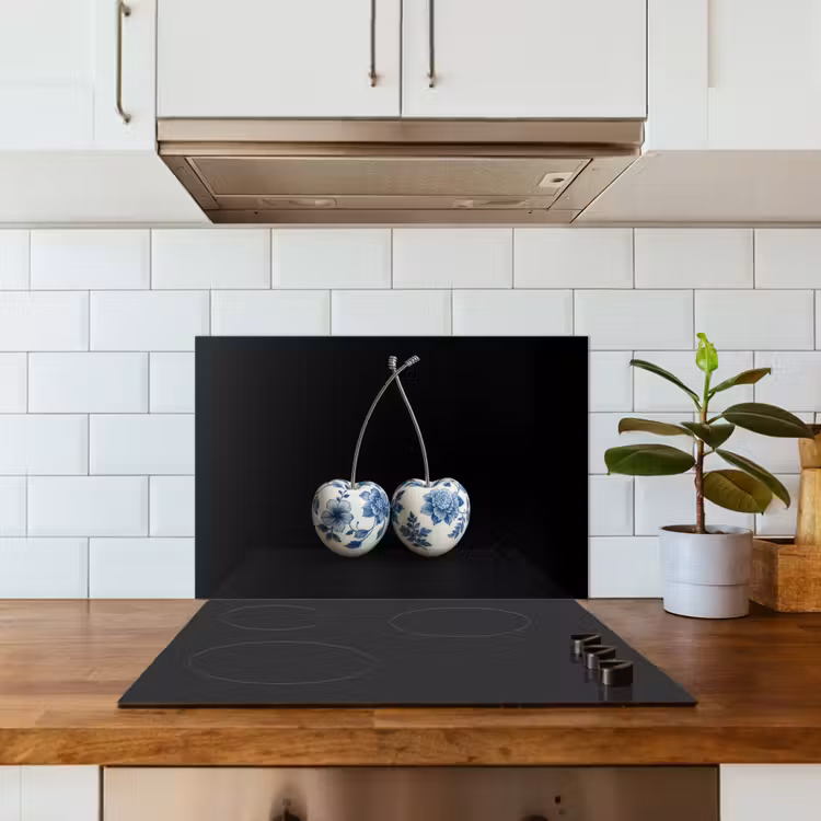 Paraschizzi cucina - Ciliegie - Blu Delft - Frutta — 3