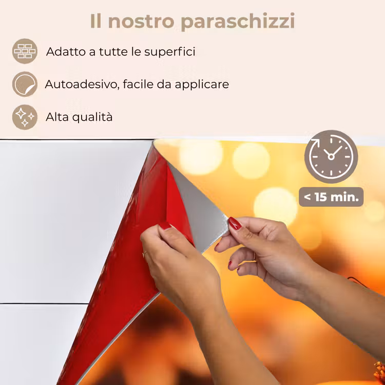 Paraschizzi cucina - Farfalla - Fiori - Arancione — 4