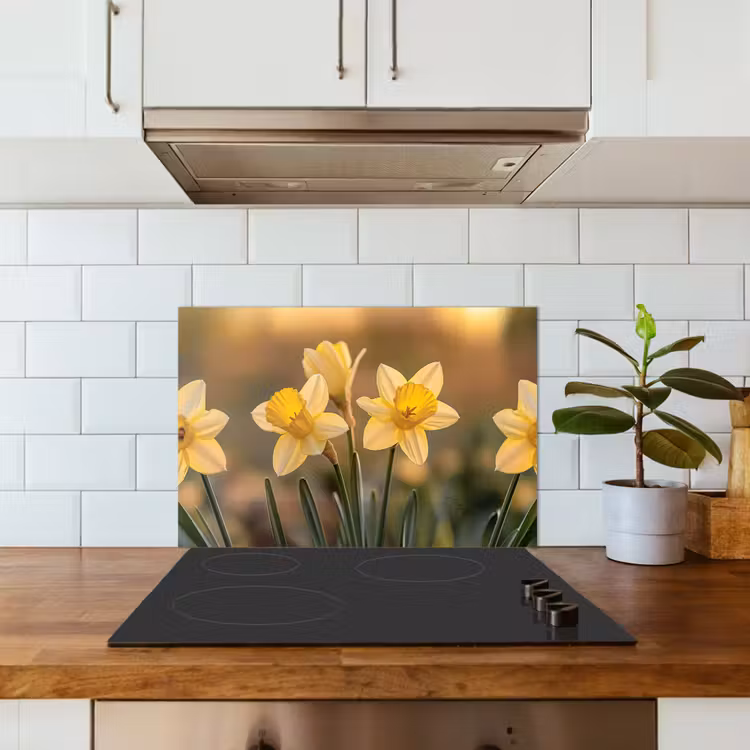 Paraschizzi cucina - Fiori - Giallo - Sfumato — 3