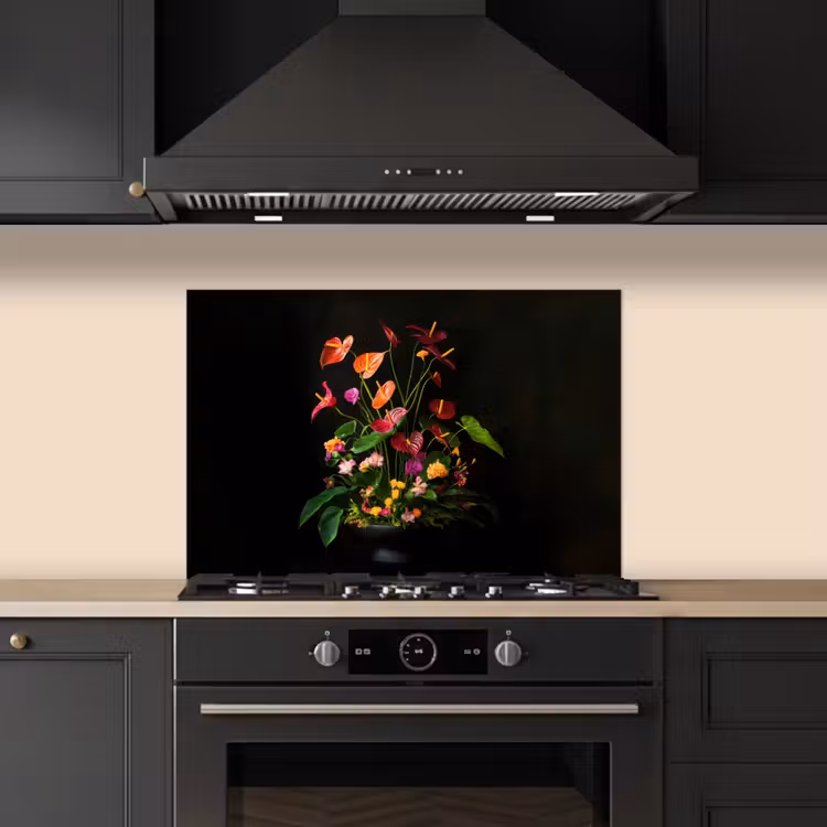 Paraschizzi cucina - Fiori - Vaso - Colorato — 5