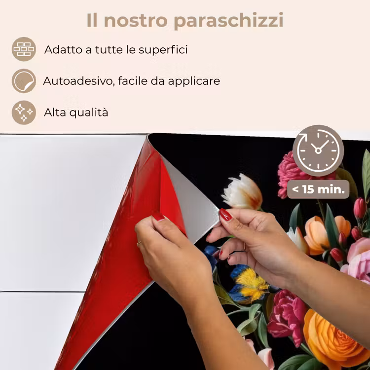 Paraschizzi cucina - Bouquet - Romantico - Colorato — 4