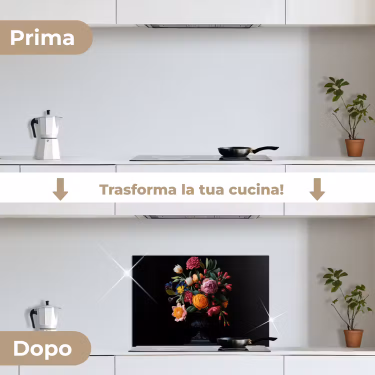 Paraschizzi cucina - Bouquet - Romantico - Colorato — 7