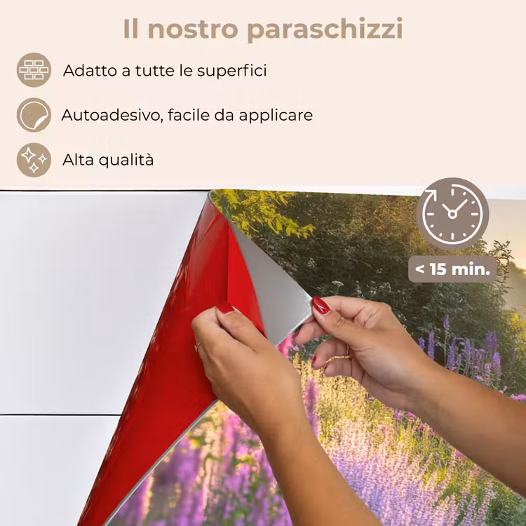Paraschizzi cucina - Casa da giardino - Blu - Fiori — 4